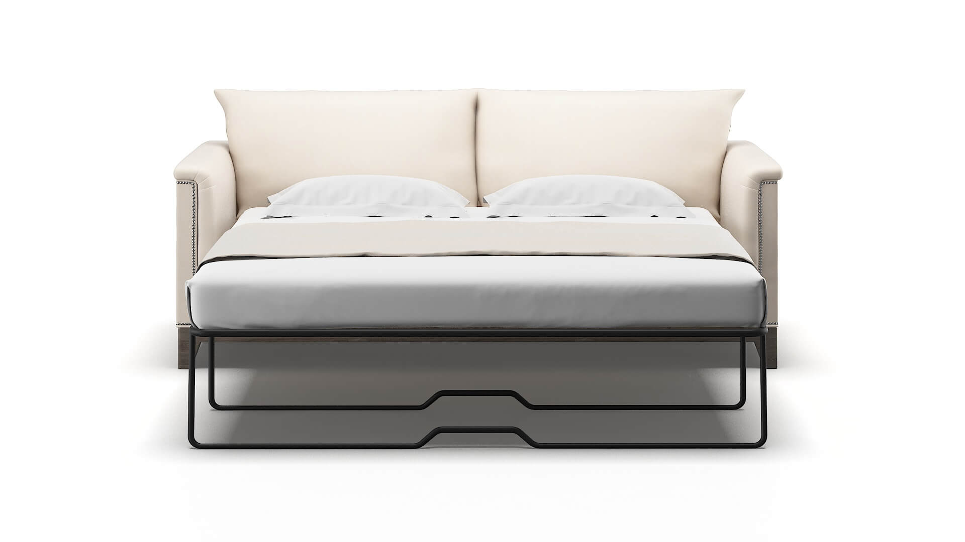 Sofia Bella Buckwheat Sofa Sleeper Espresso legs 1