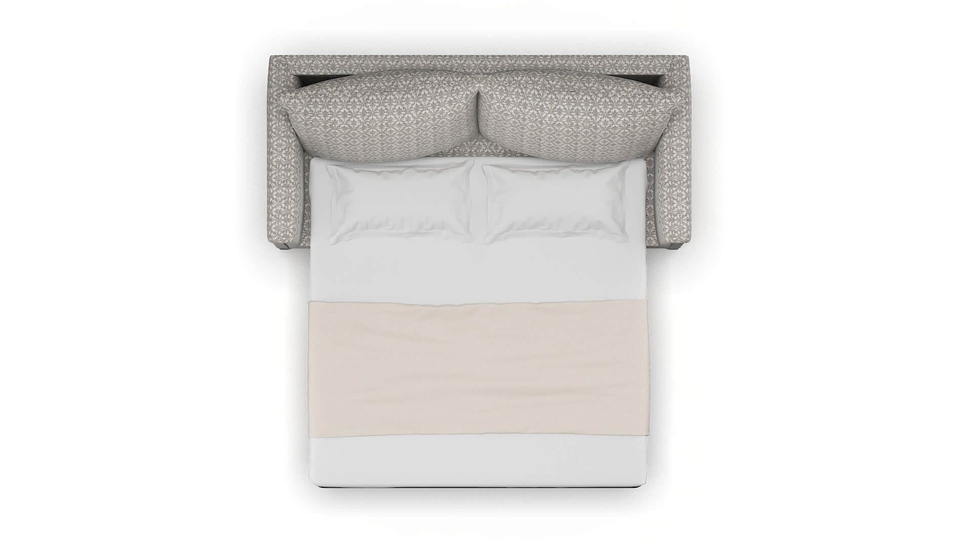 Sofia Bergamo Dove Sofa Sleeper Espresso legs 3