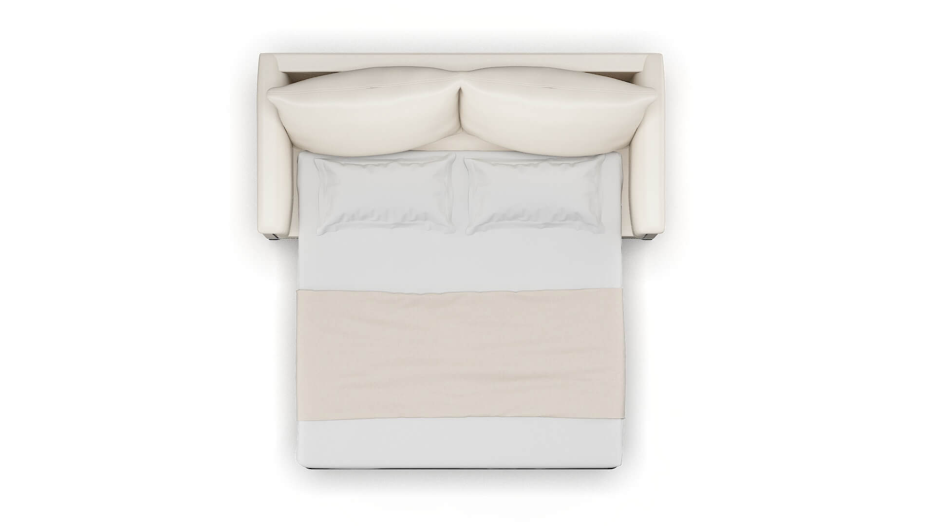 Sofia Blanche Milky Sofa Sleeper Espresso legs 3