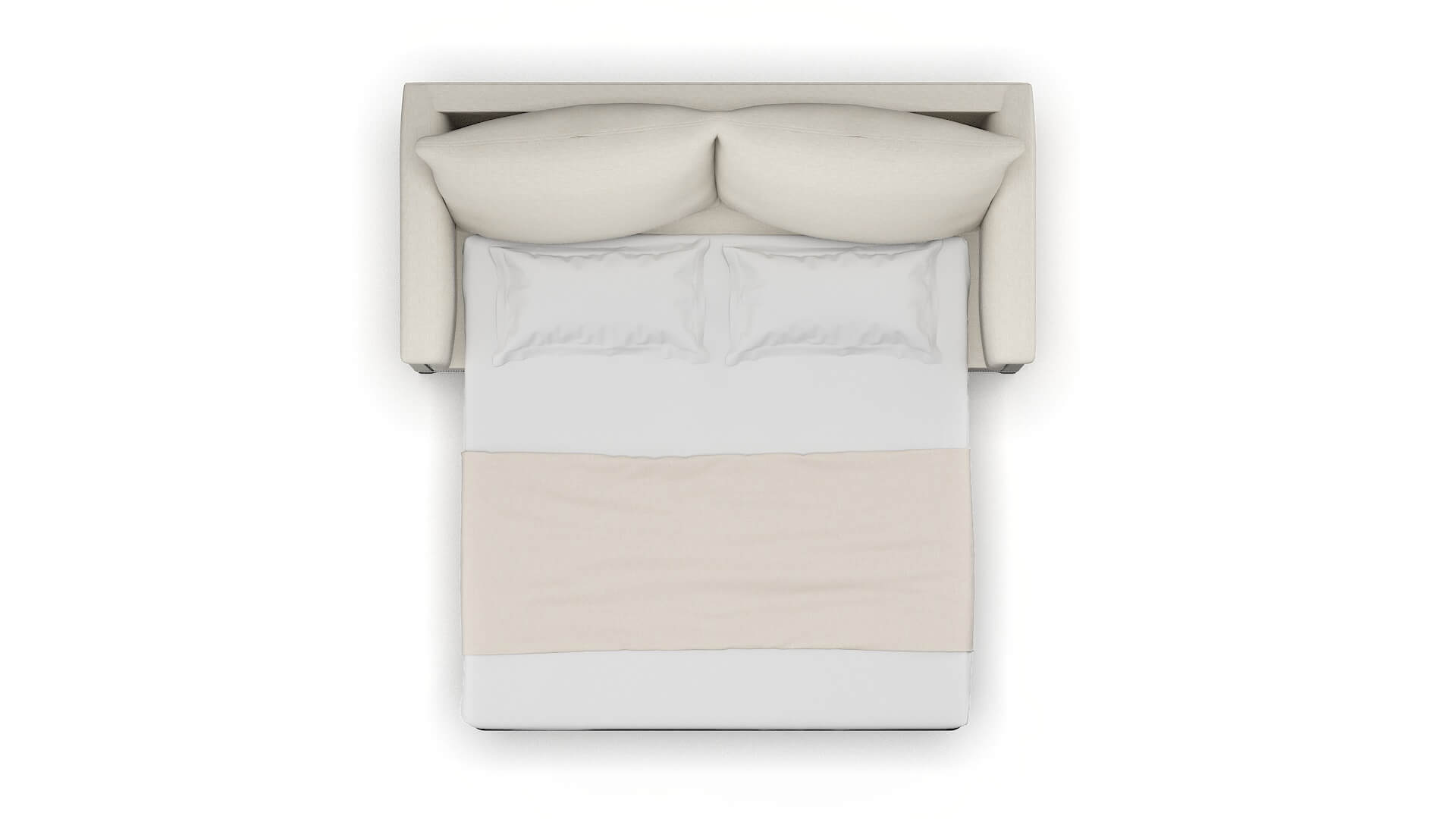 Sofia Catalina Linen Sofa Sleeper Espresso legs 3