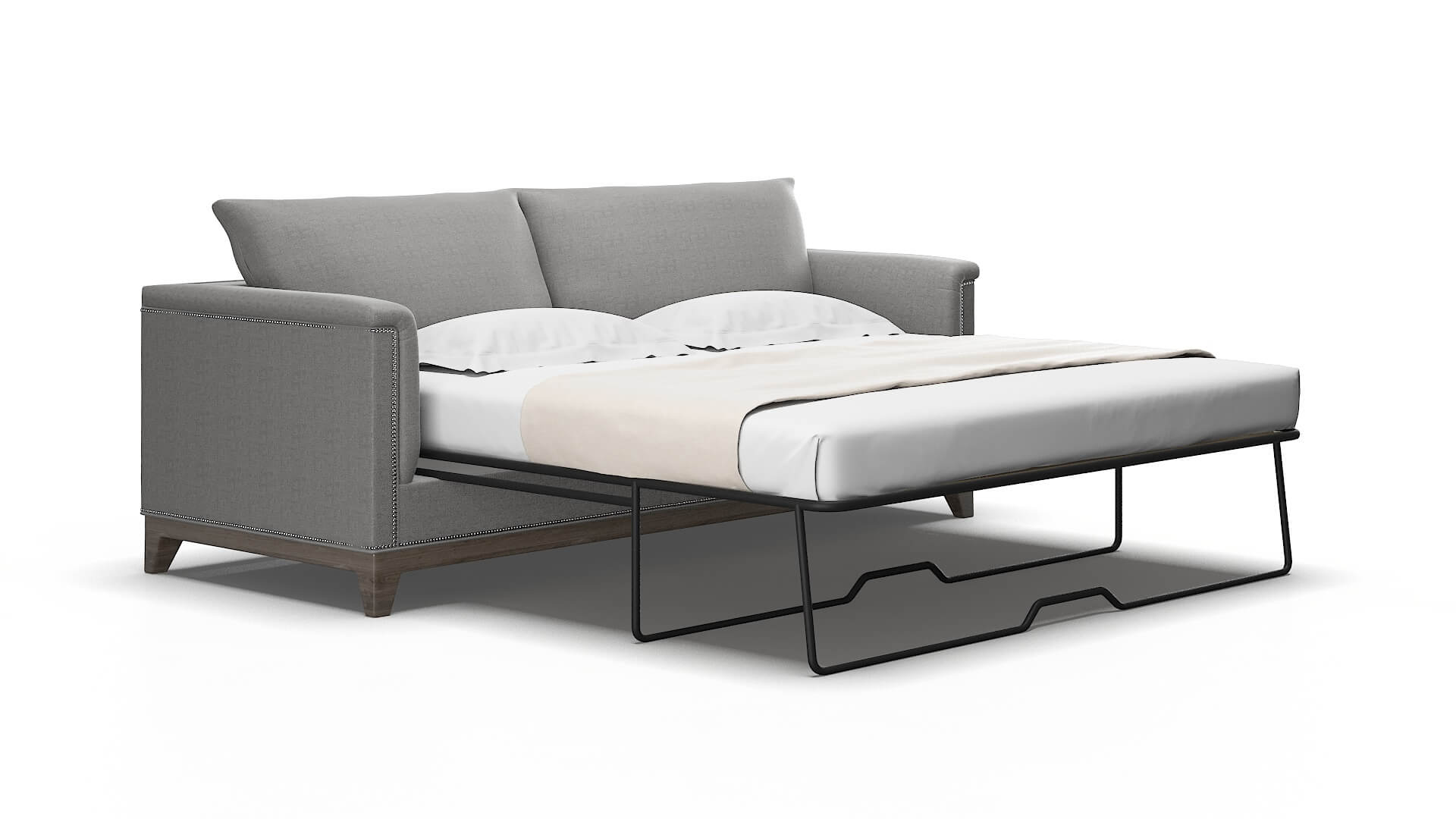 Sofia Catalina steel Sofa sleeper Espresso Legs  2