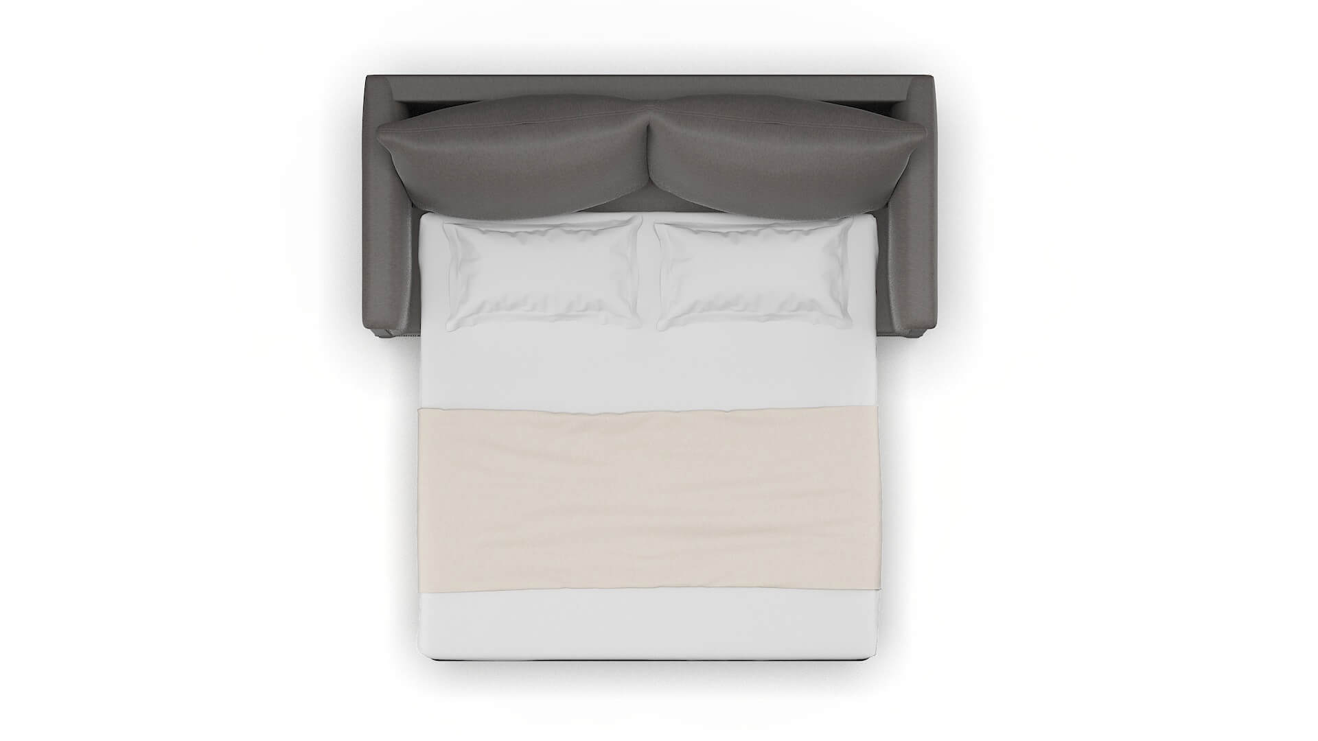 Sofia Cosmo Charcoal Sofa Sleeper Espresso legs 3