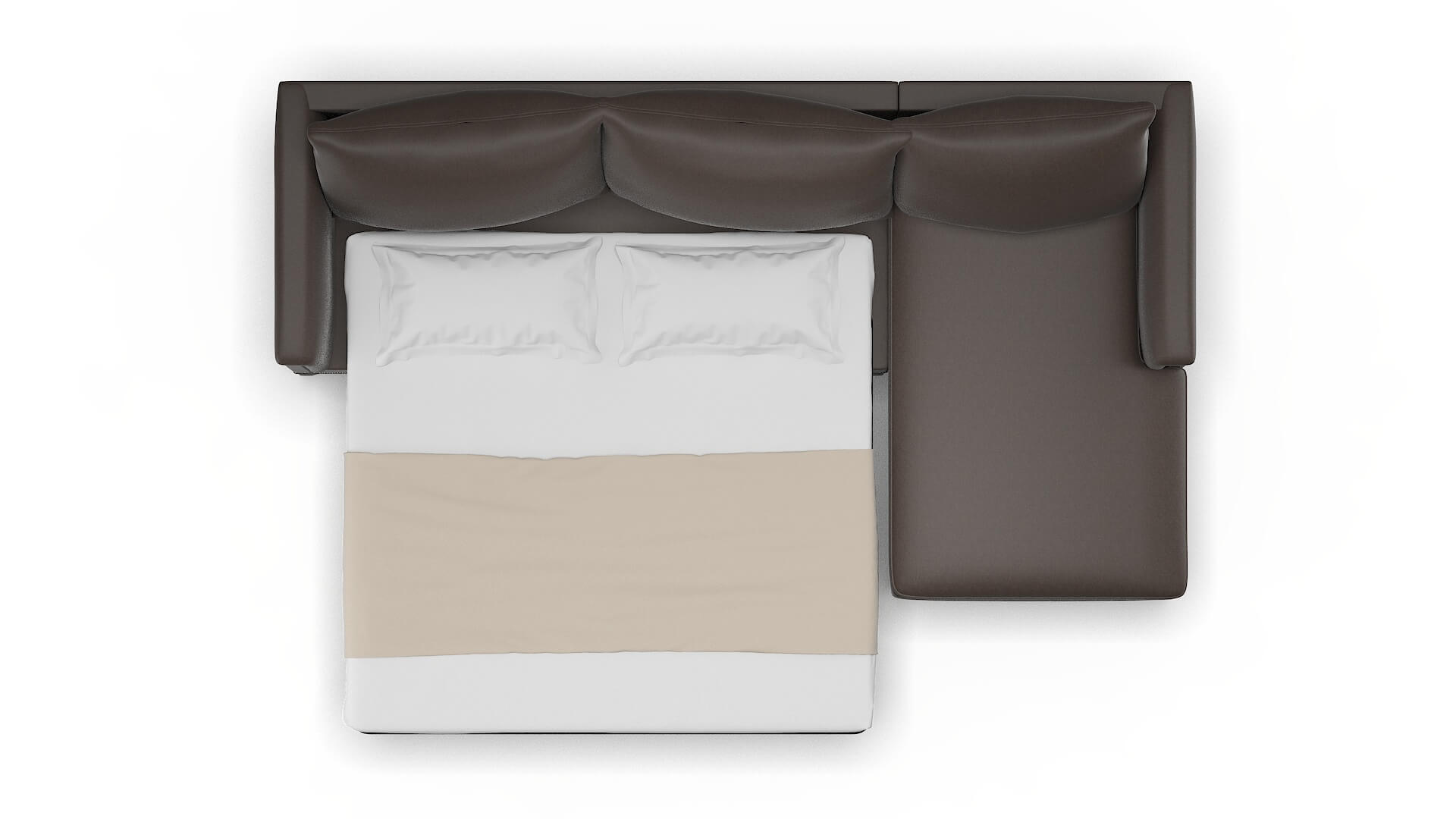 Sofia Cosmo Chocolate Panel Sleeper Espresso legs 3