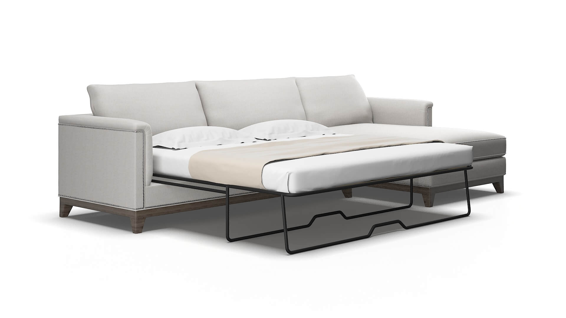Sofia Cosmo silver Panel sleeper Espresso Legs  2