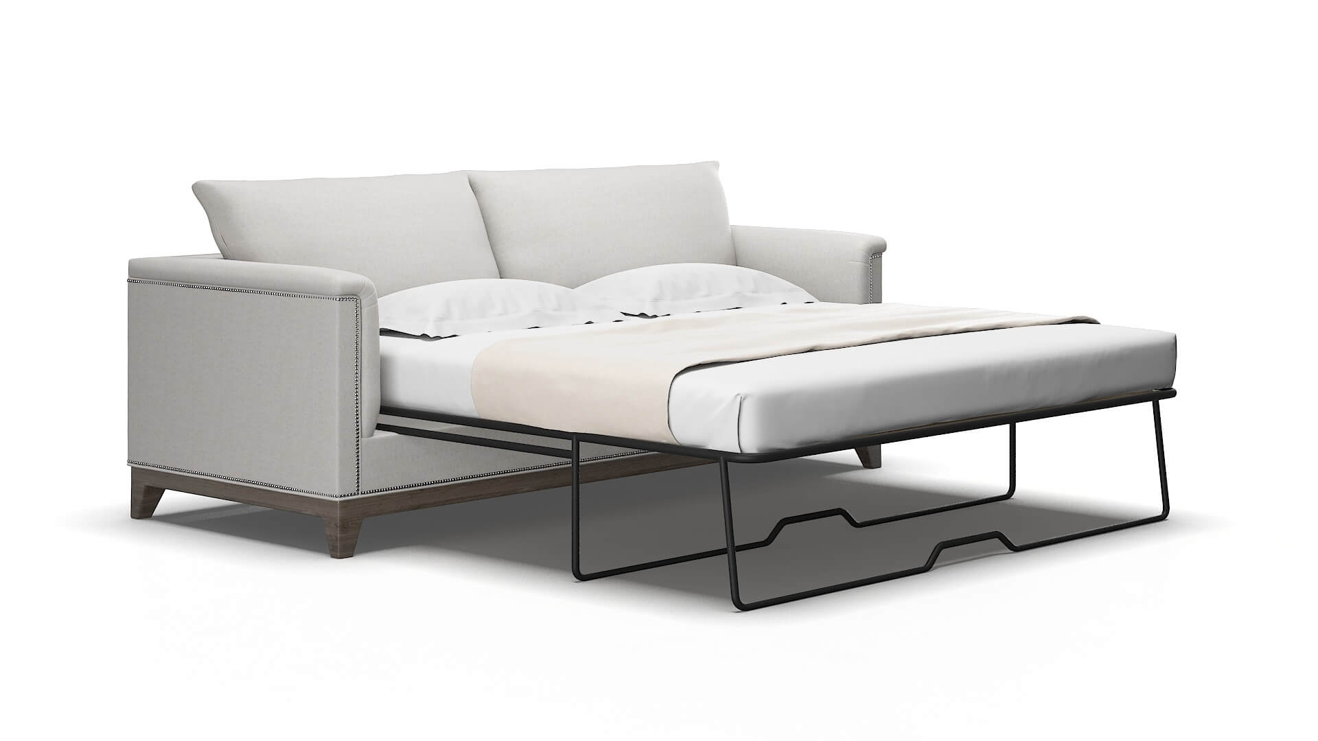 Sofia Cosmo silver Sofa sleeper Espresso Legs  2
