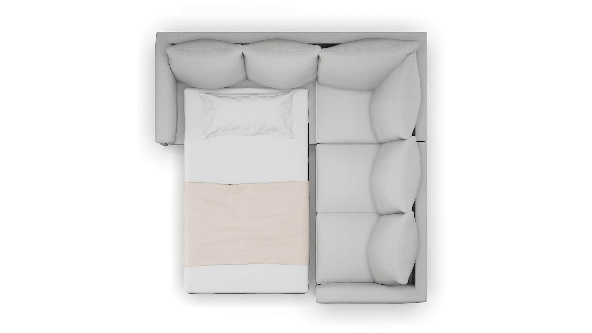 Sofia Dawson Platinum Sectional Sleeper Espresso legs 3