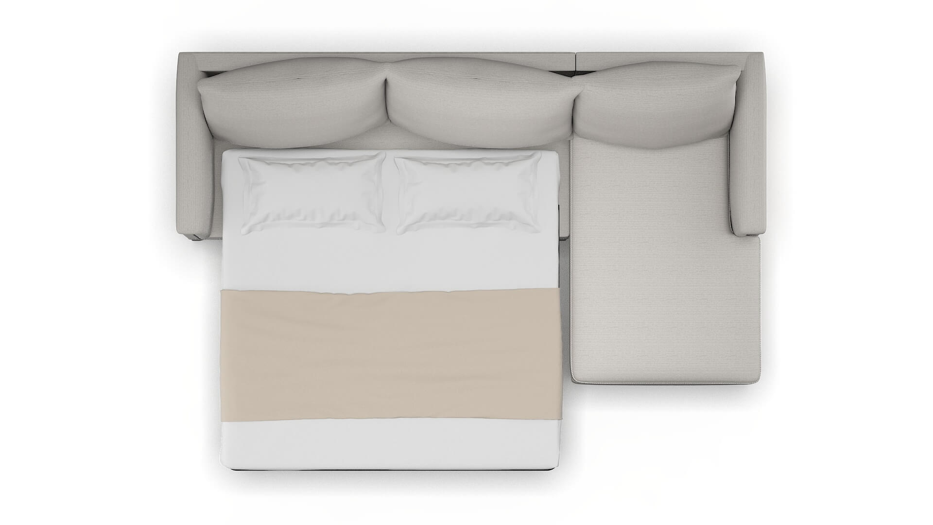 Sofia Derby Grey Panel Sleeper Espresso legs 3