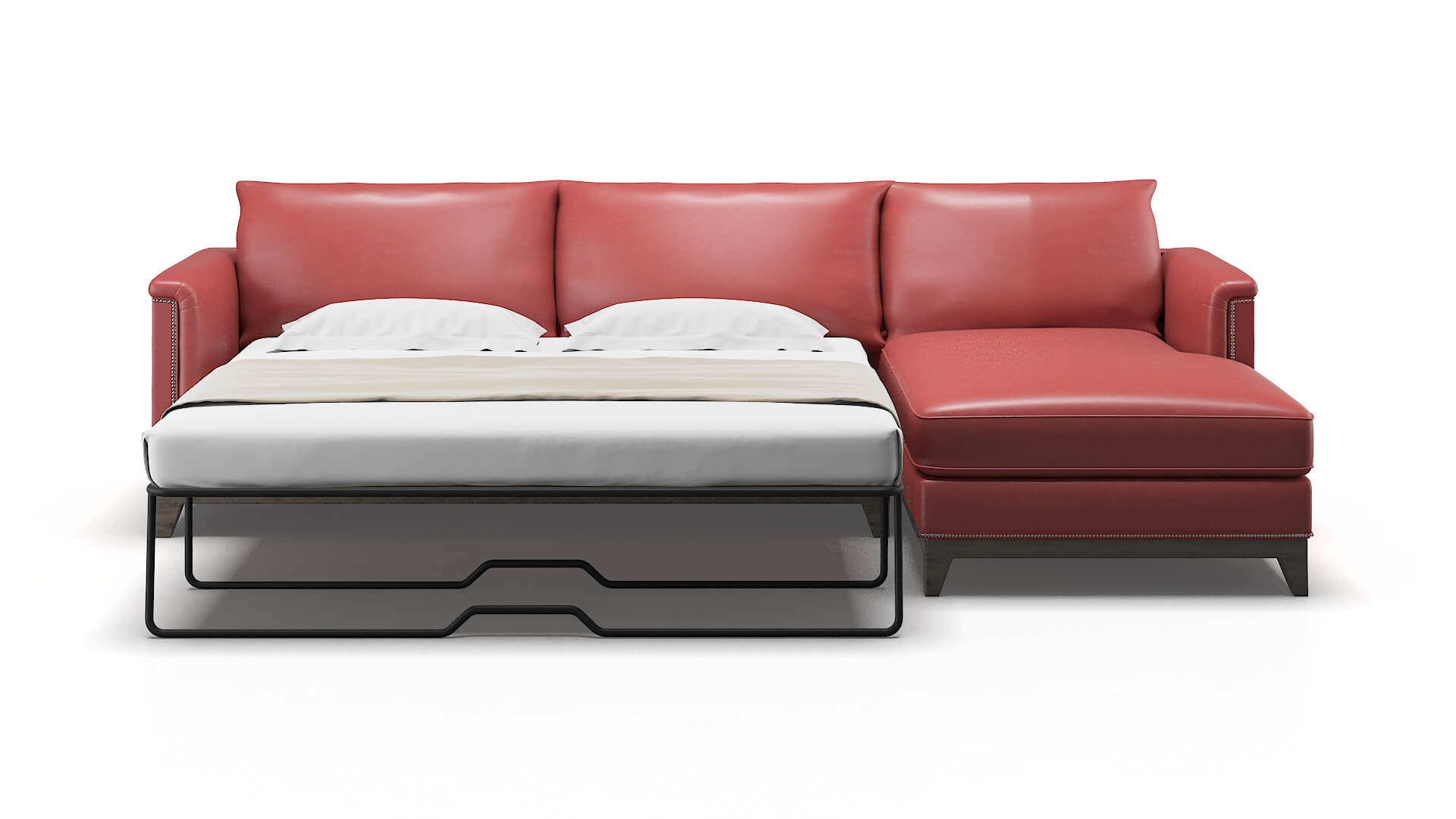 Sofia Dillion Cordovan Panel Sleeper Espresso legs 1