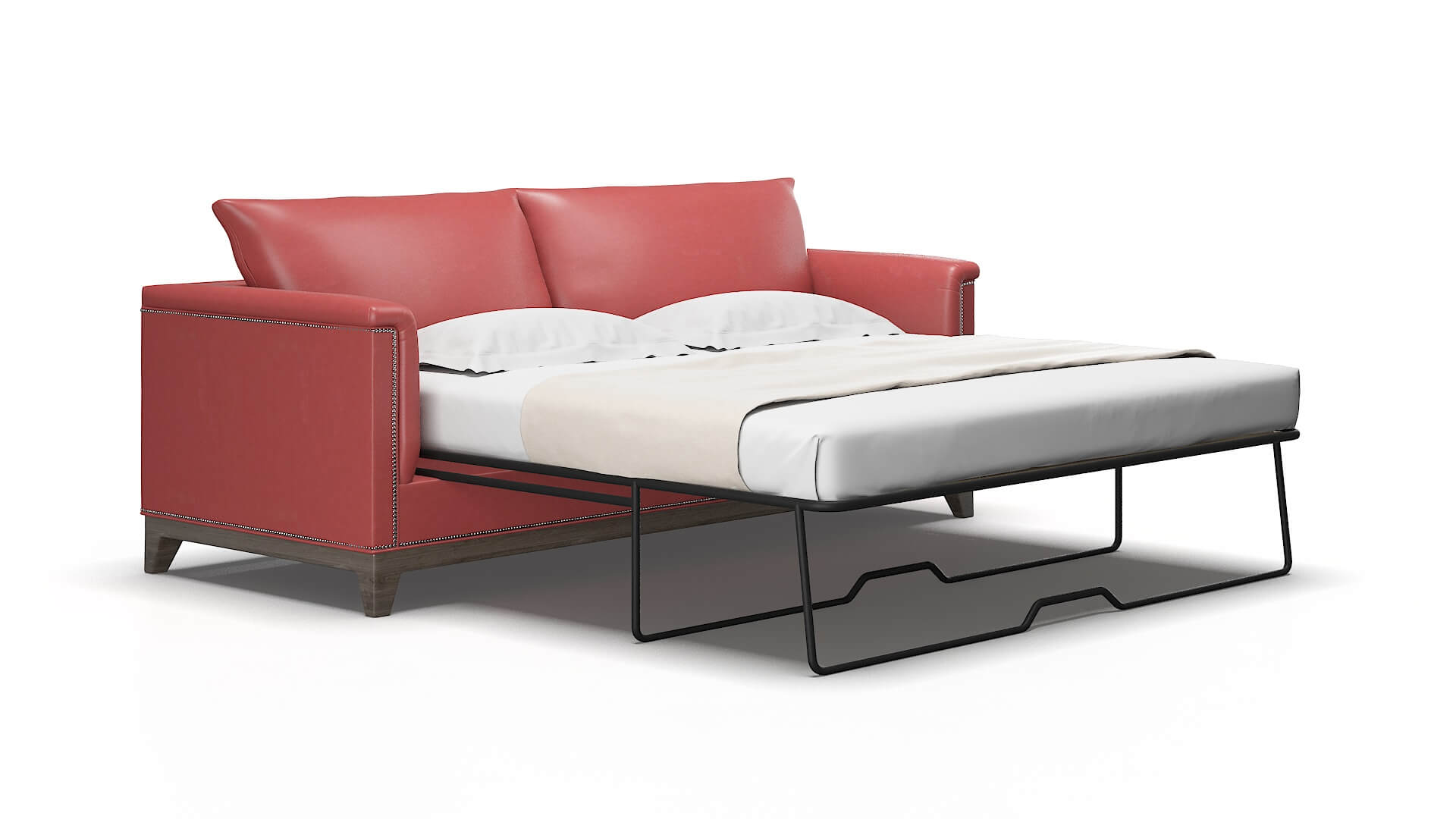 Sofia Dillion cordovan Sofa sleeper Espresso Legs  2
