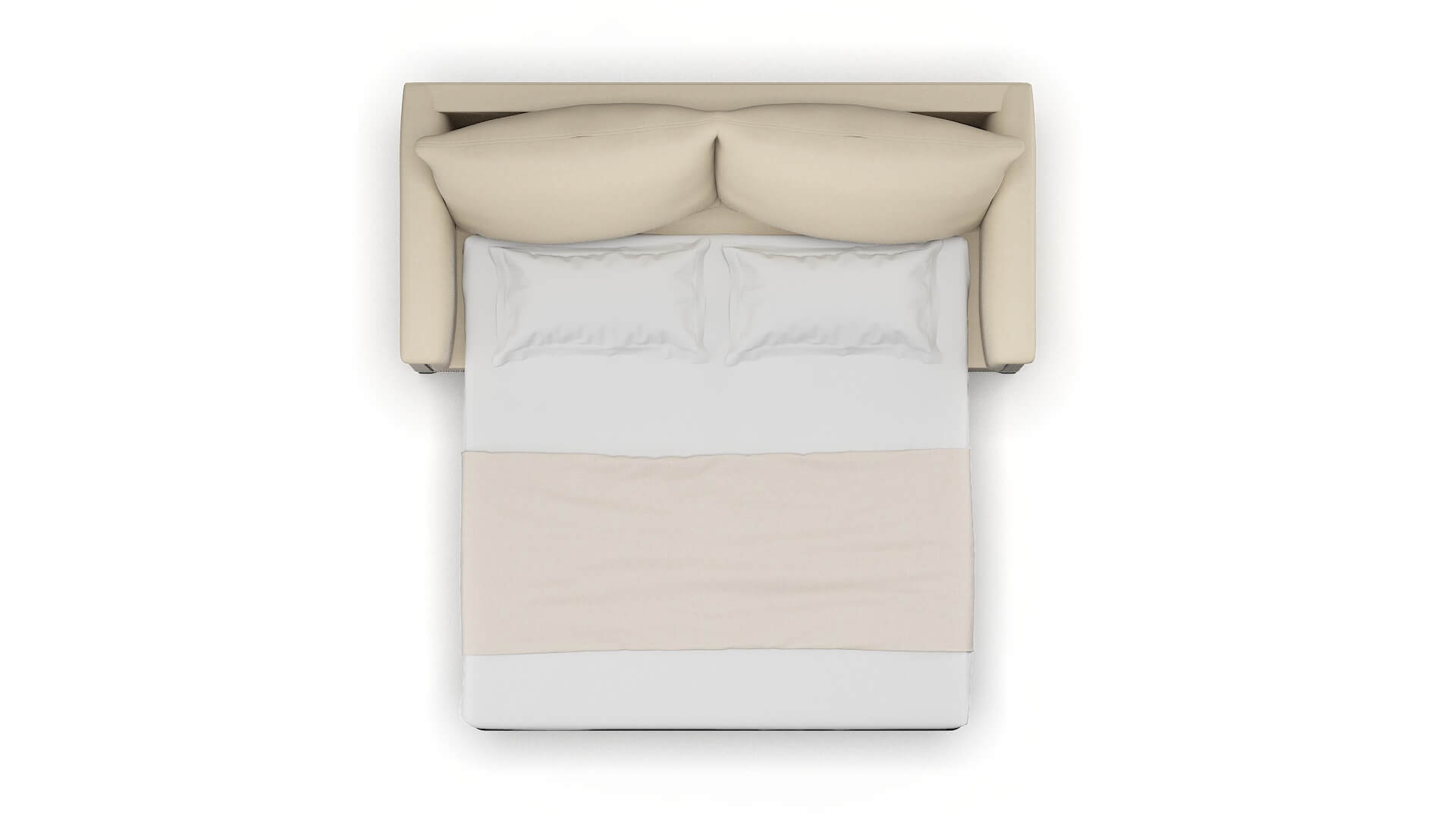 Sofia Dream_d Almond Sofa Sleeper Espresso legs 3