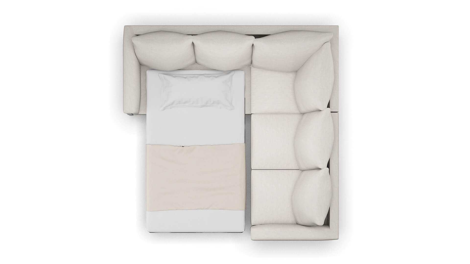 Sofia Dream_d Stone Sectional Sleeper Espresso legs 3