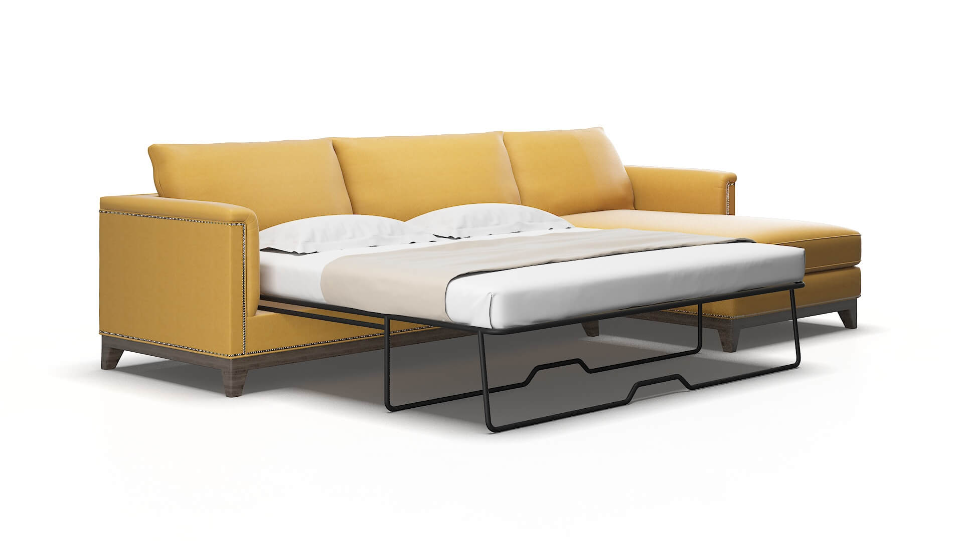 Sofia Dream_d sunflower Panel sleeper Espresso Legs  2