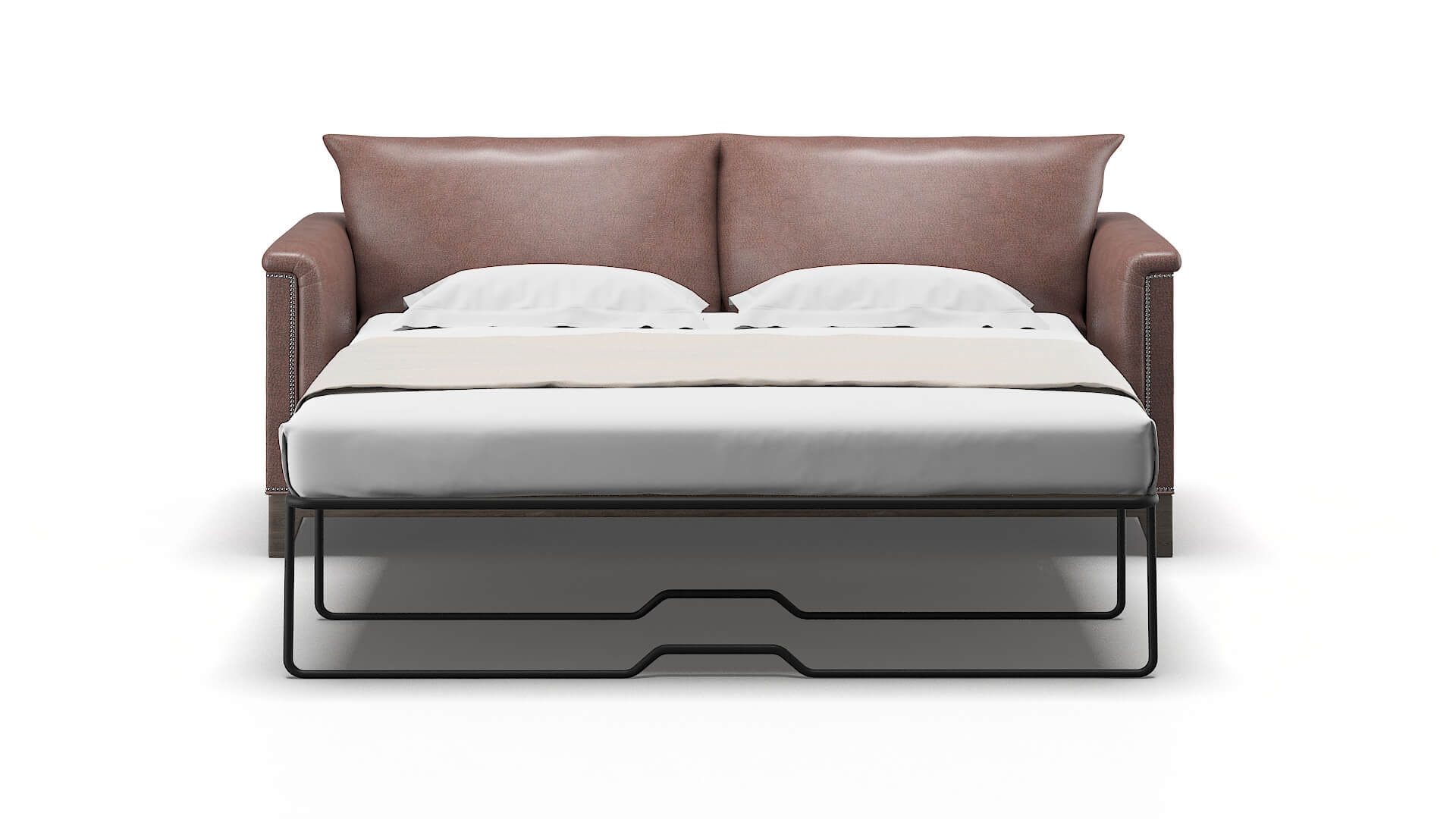 Sofia Ford Brown Sofa Sleeper Espresso legs 1