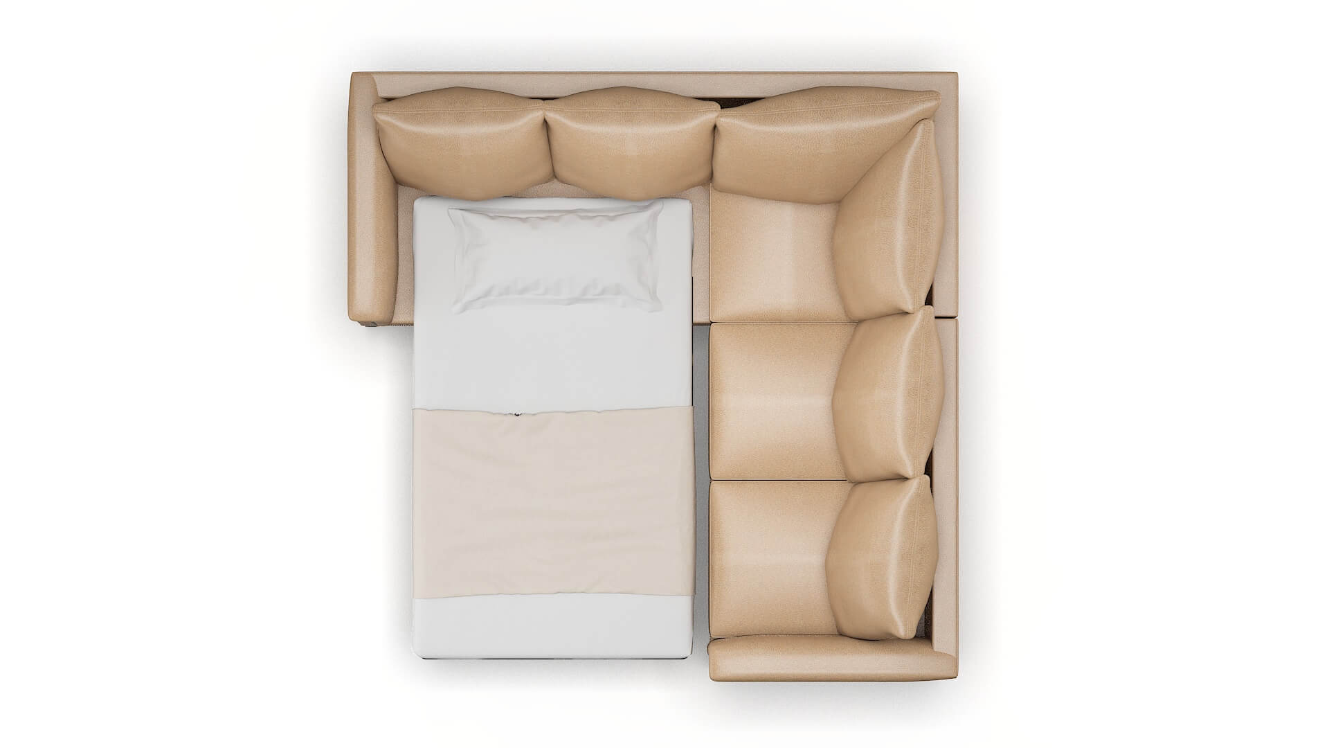 Sofia Ford Dune Sectional Sleeper Espresso legs 3