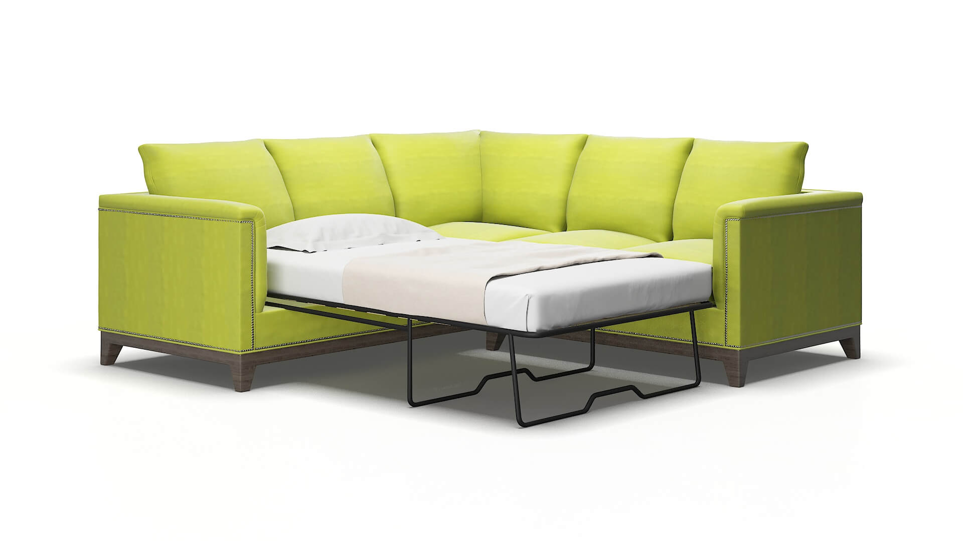 Sofia Hathaway apple Sectional sleeper Espresso Legs  2
