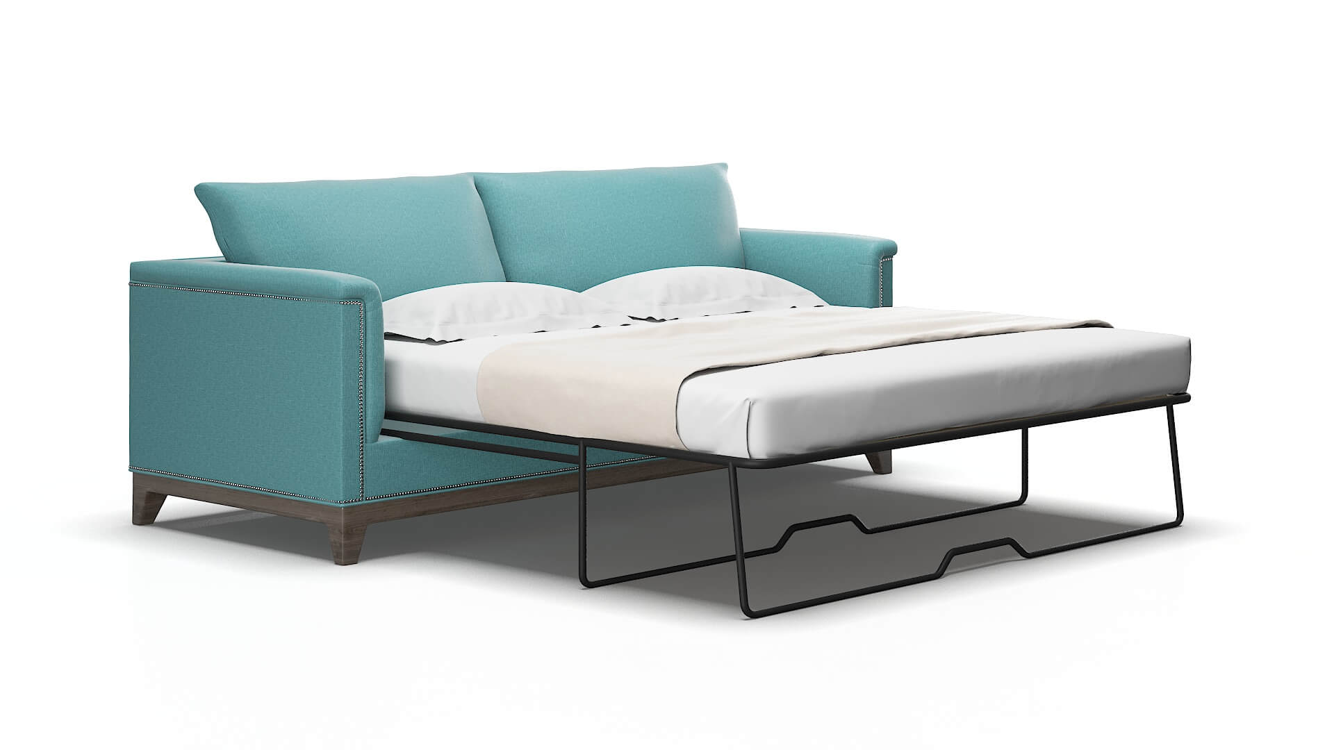 Sofia Hepburn_hrp emerald Sofa sleeper Espresso Legs  2