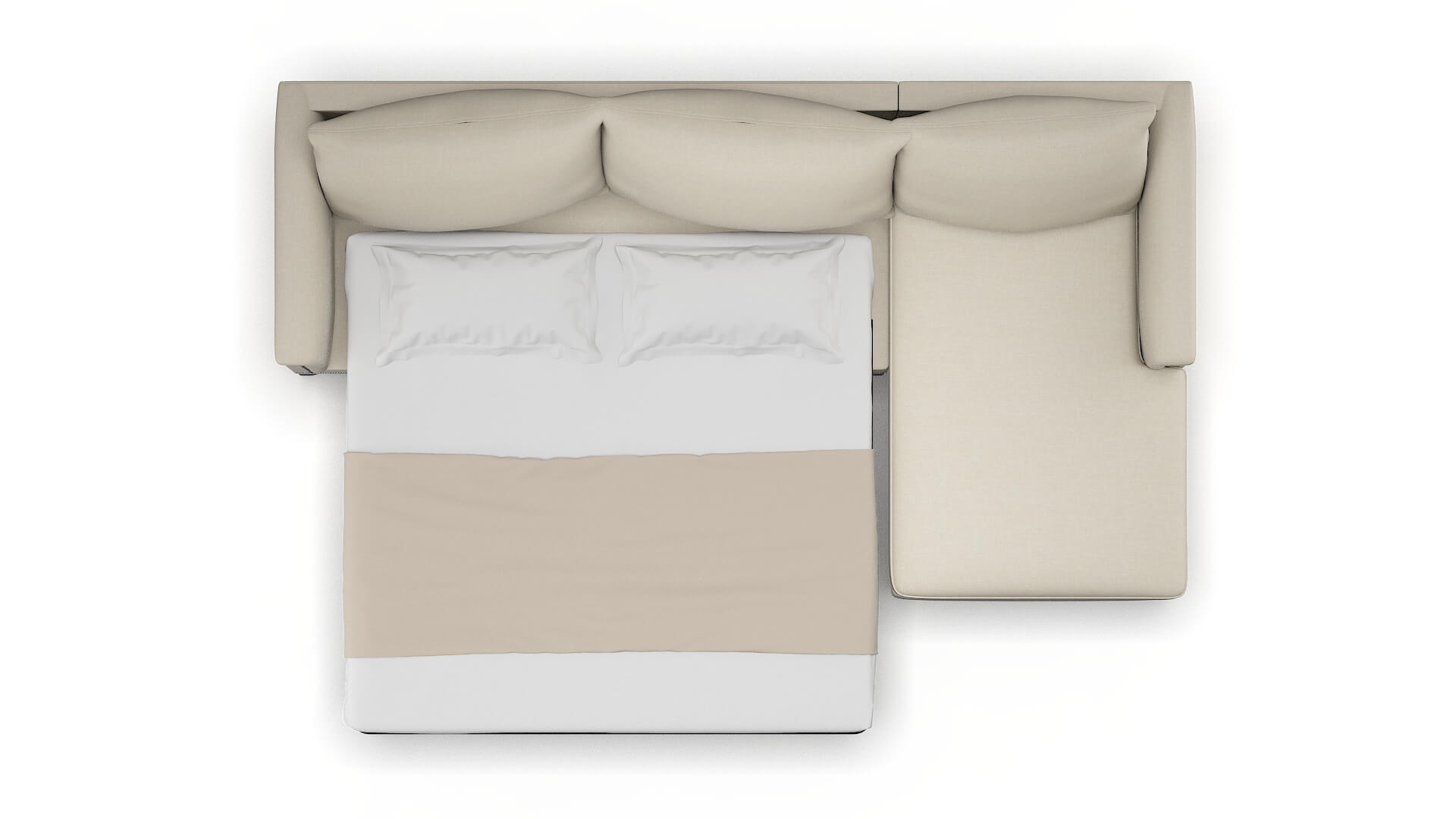 Sofia Keylargo Almond Panel Sleeper Espresso legs 3