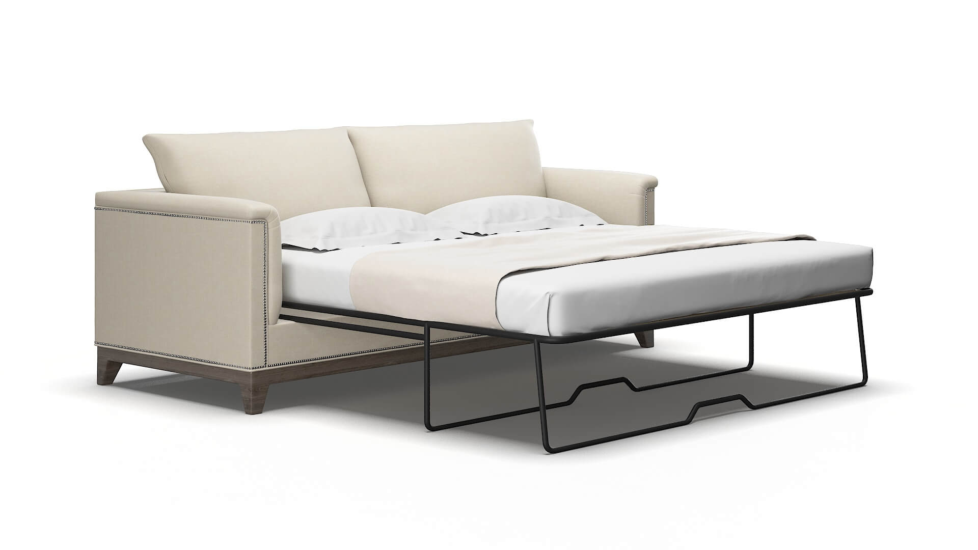 Sofia Keylargo almond Sofa sleeper Espresso Legs  2