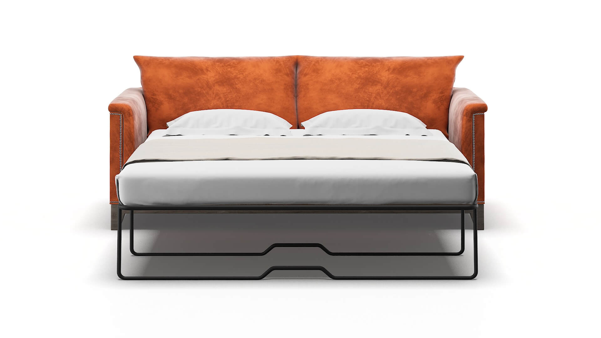 Sofia Loft Copper Sofa Sleeper Espresso legs 1