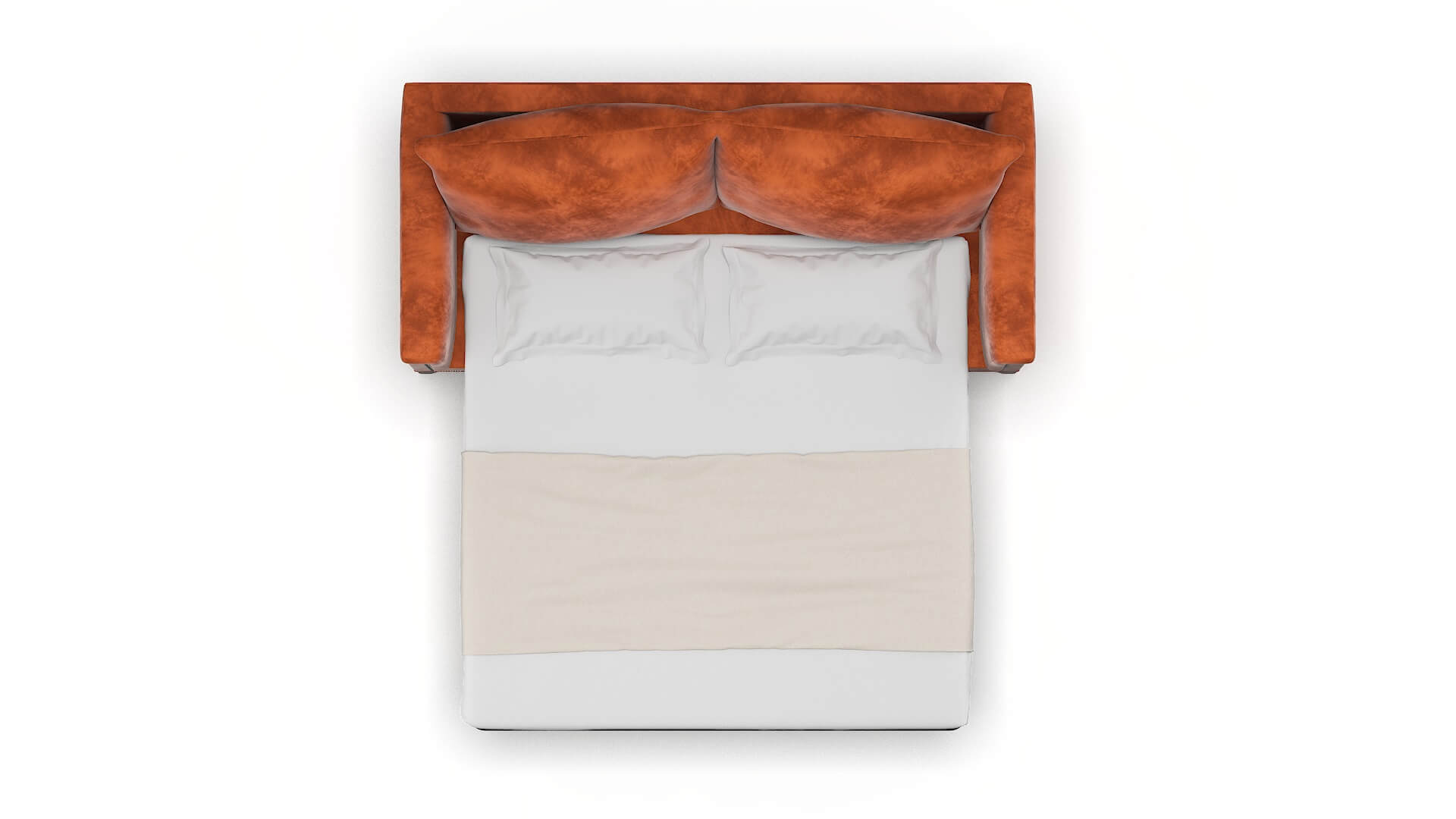 Sofia Loft Copper Sofa Sleeper Espresso legs 3