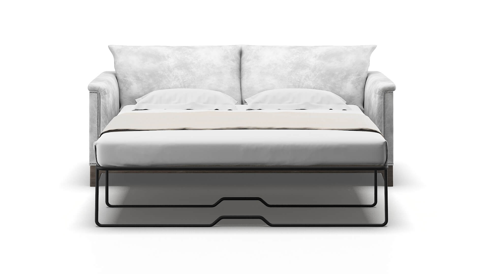 Sofia Loft Snowfall Sofa Sleeper Espresso legs 1
