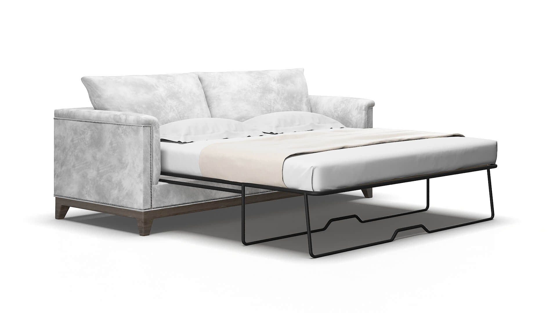 Sofia Loft snowfall Sofa sleeper Espresso Legs  2