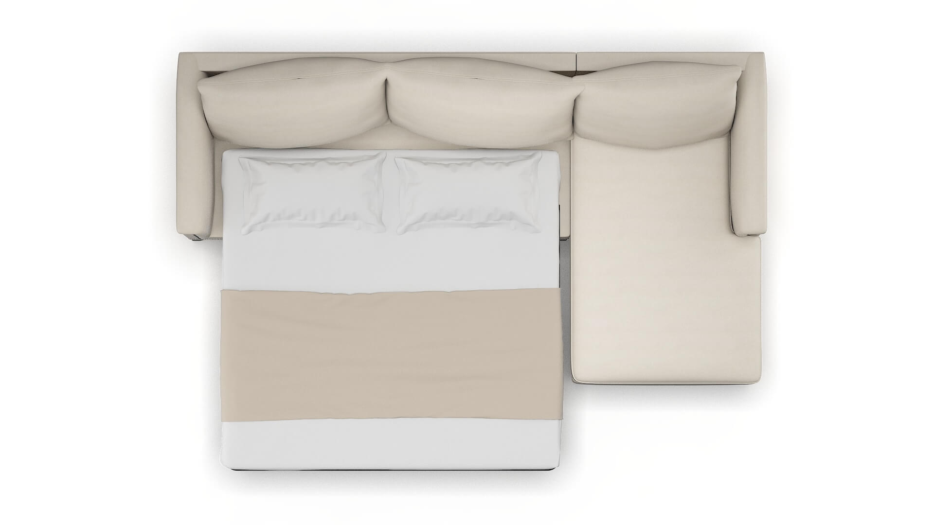 Sofia Malibu Linen Panel Sleeper Espresso legs 3