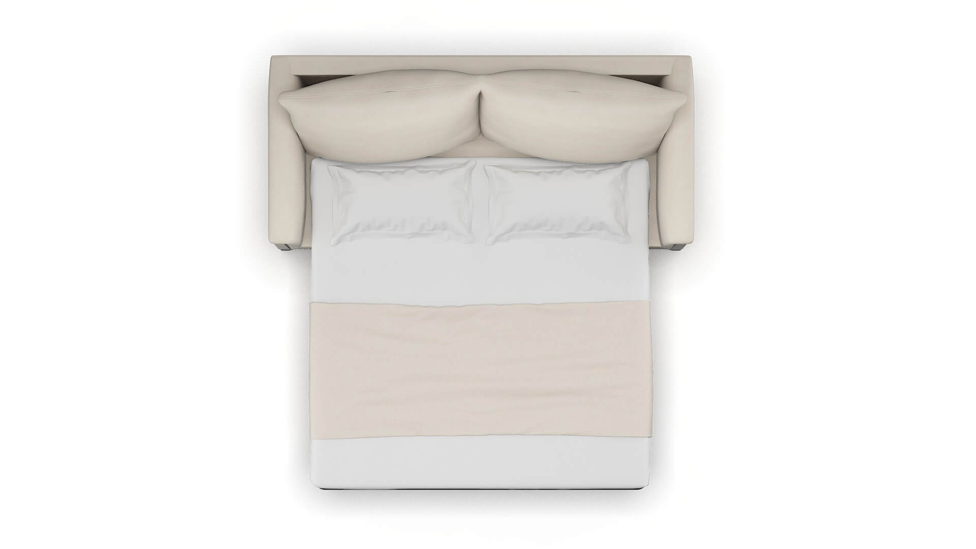 Sofia Malibu Linen Sofa Sleeper Espresso legs 3