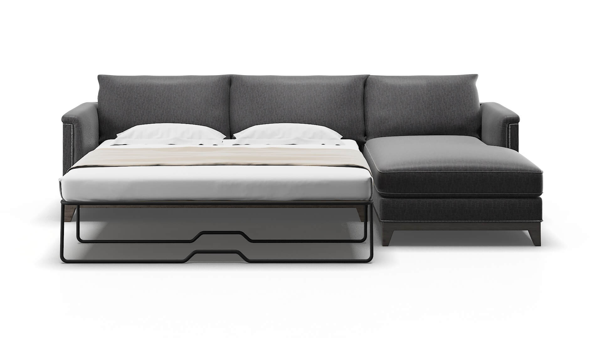 Sofia Marcy Baltic Panel Sleeper Espresso legs 1