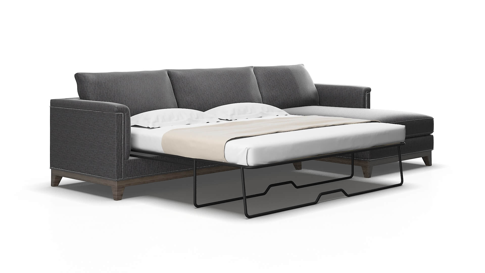 Sofia Marcy Baltic Panel Sleeper Espresso legs 2