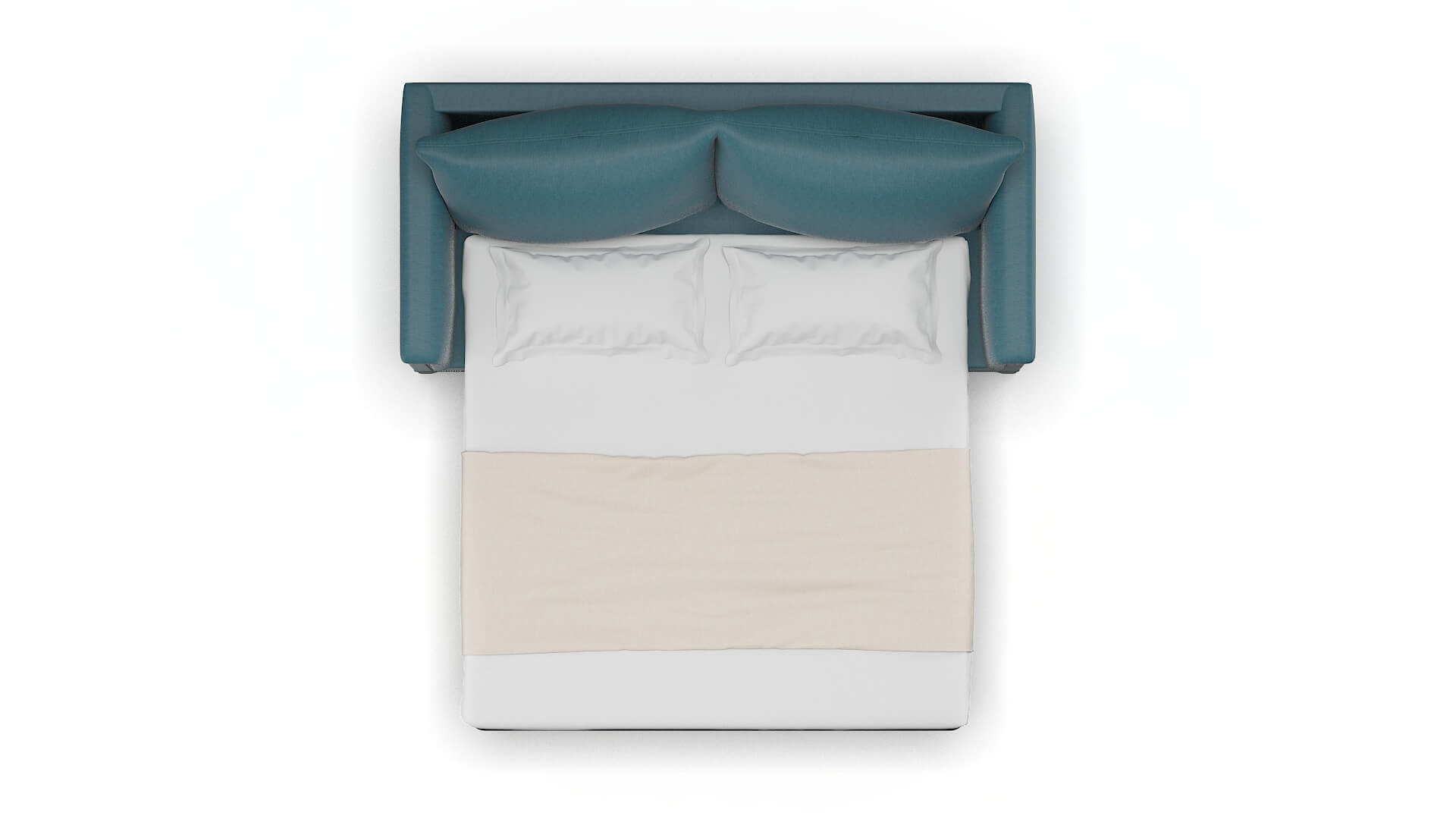 Sofia Merit Peacock Sofa Sleeper Espresso legs 3