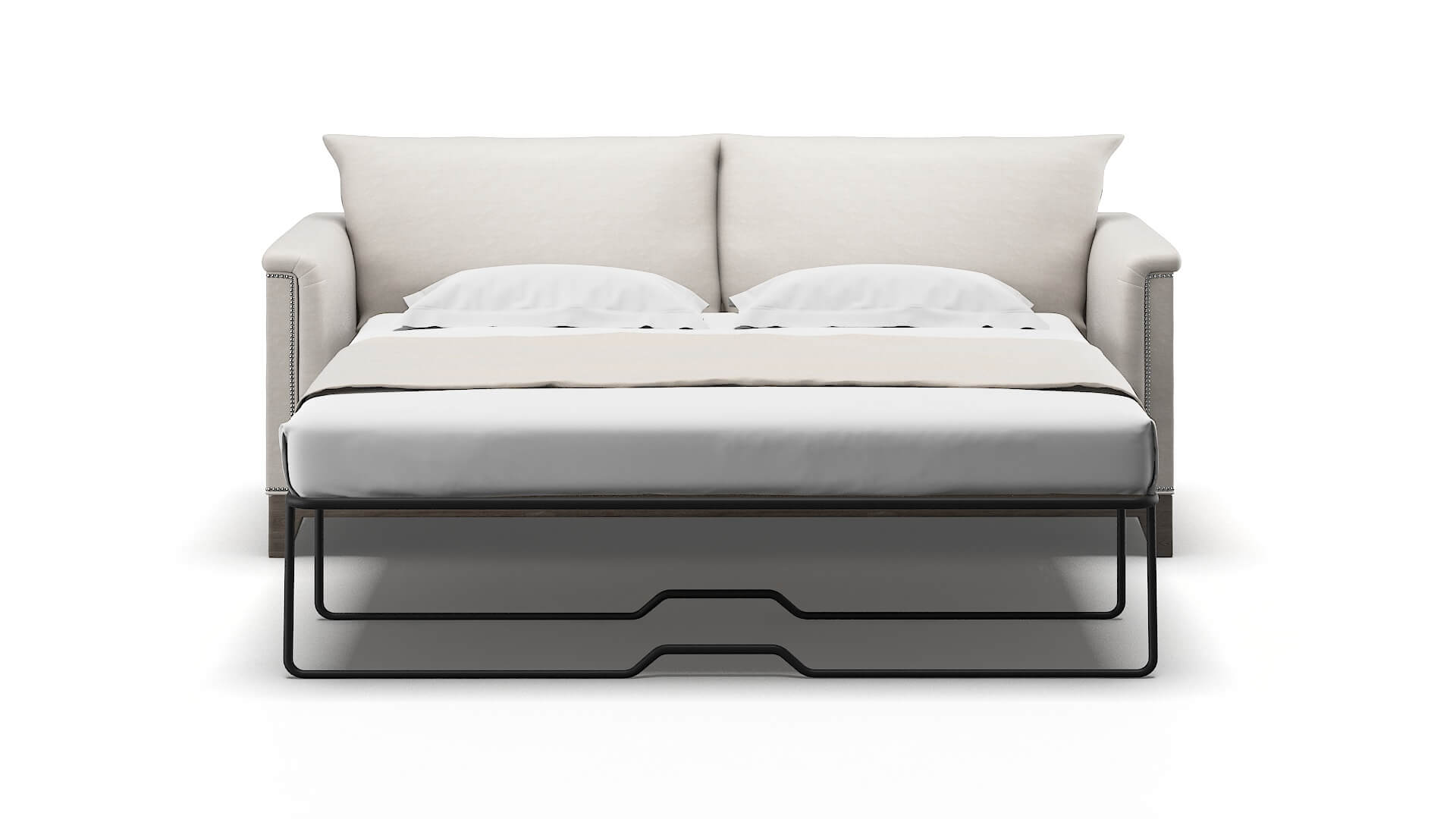 Sofia Noble Grey Sofa Sleeper Espresso legs 1
