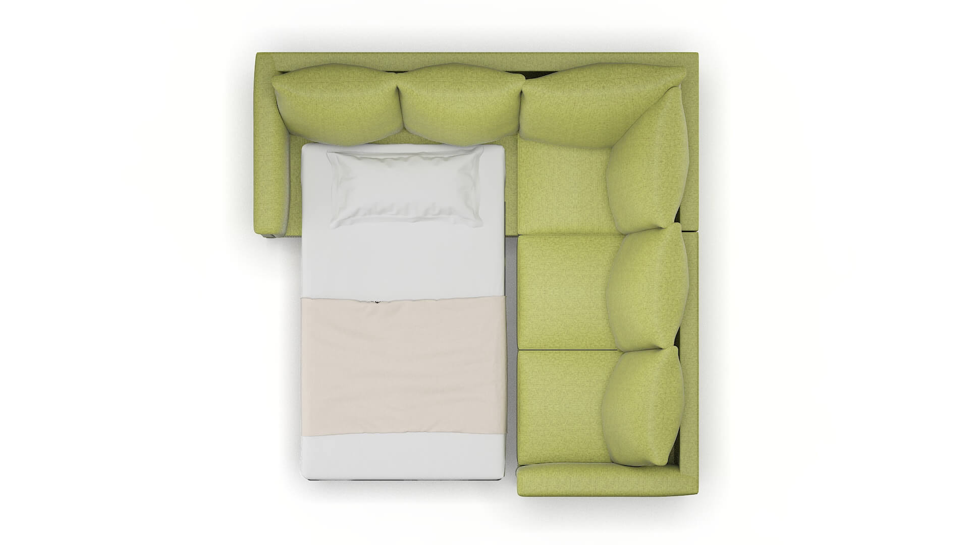 Sofia Notion Appletini Sectional Sleeper Espresso legs 3