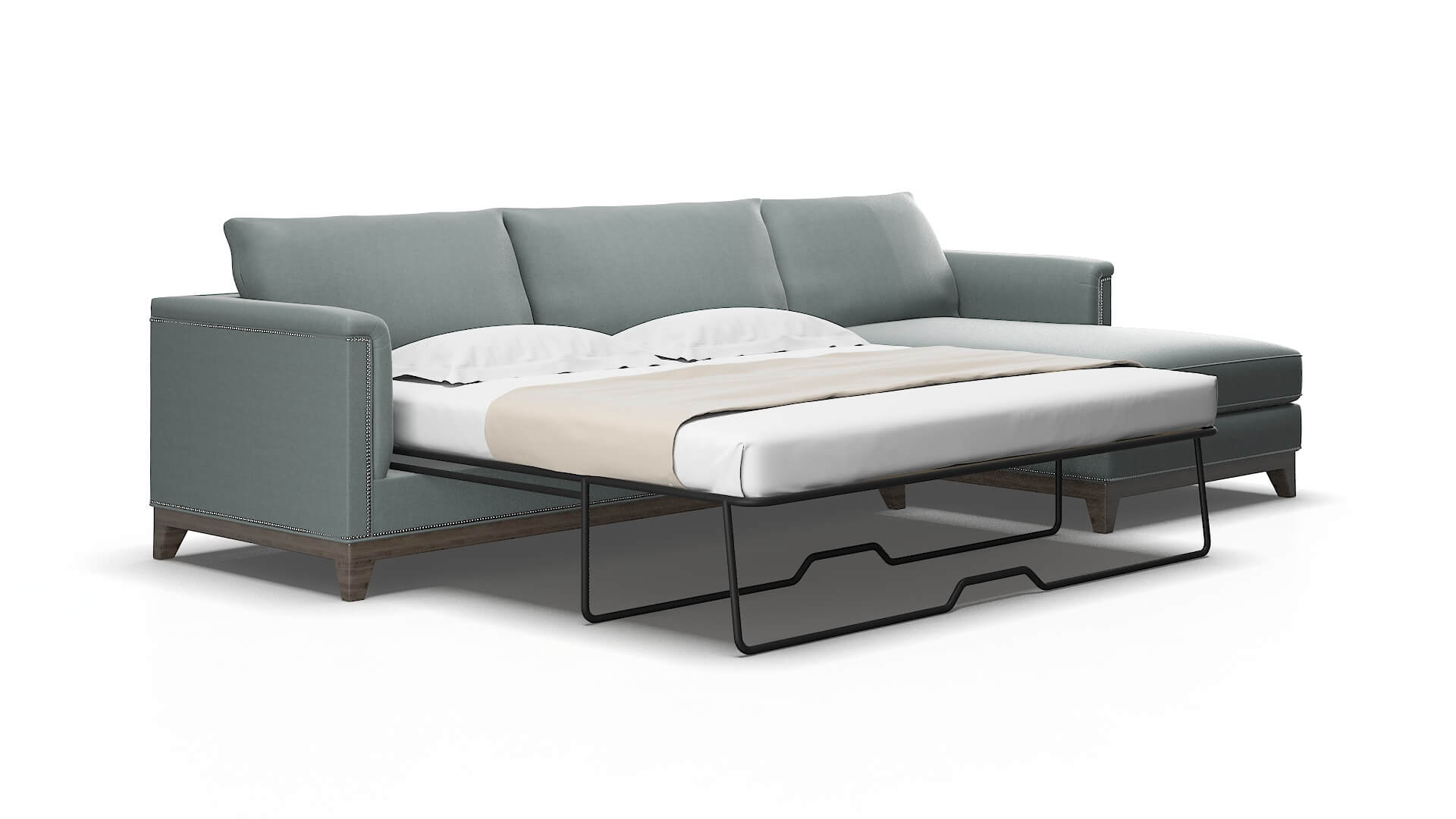 Sofia Oakley baltic Panel sleeper Espresso Legs  2