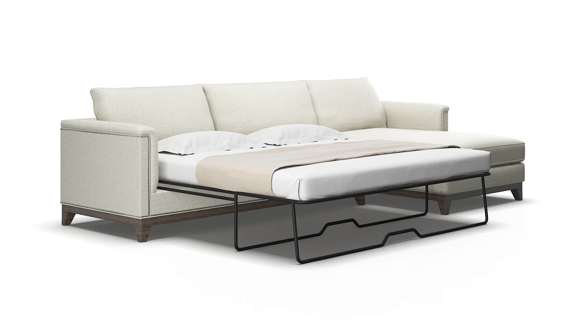 Sofia Oceanside birch Panel sleeper Espresso Legs  2
