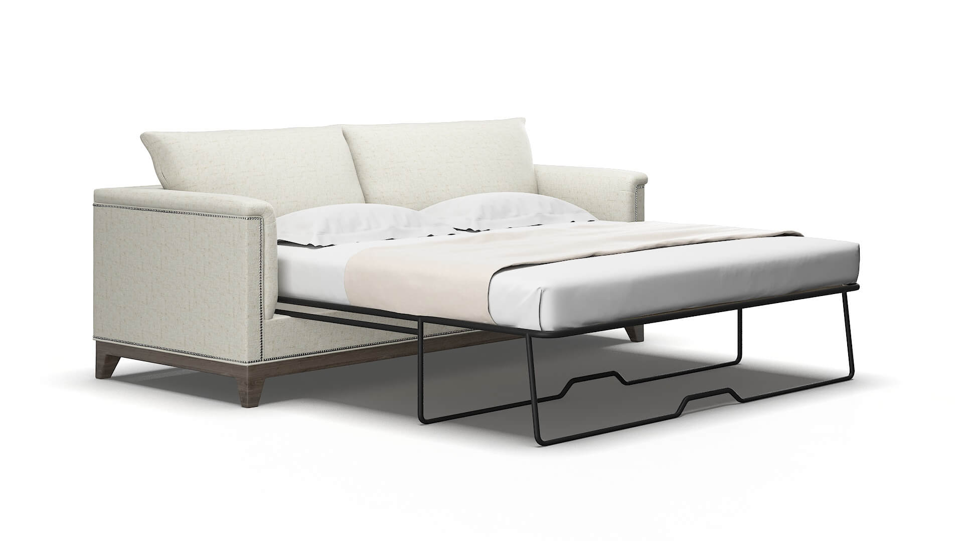 Sofia Oceanside Birch Sofa Sleeper Espresso legs 2