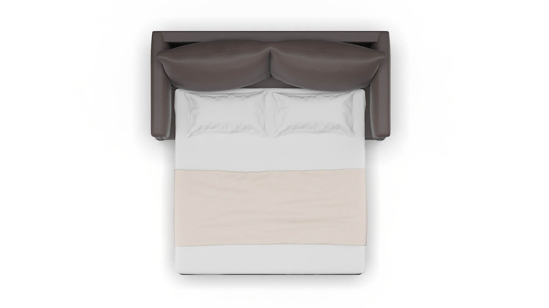 Sofia Oscar Chocolate Sofa Sleeper Espresso legs 3