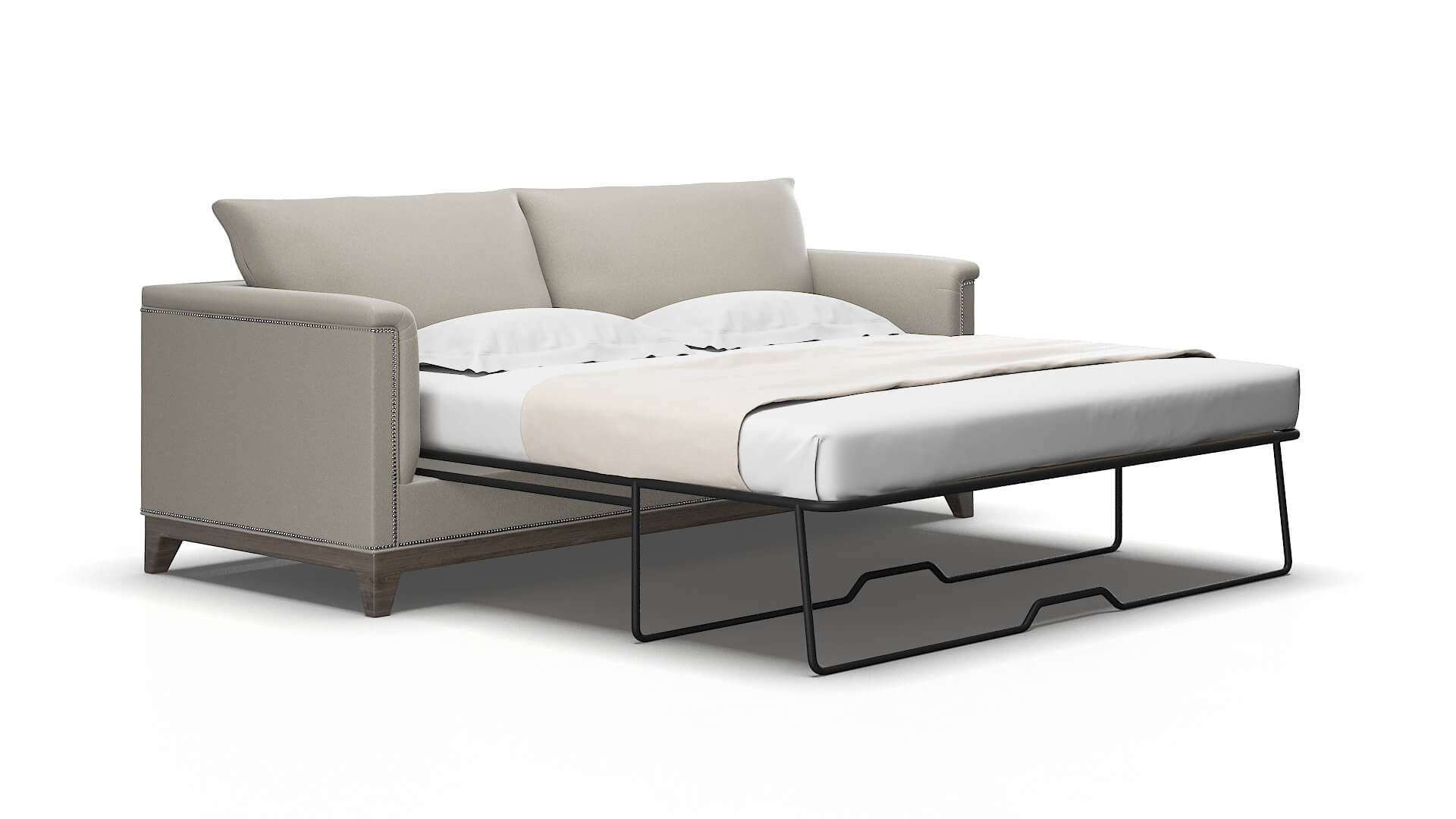 Sofia Oscar silver Sofa sleeper Espresso Legs  2