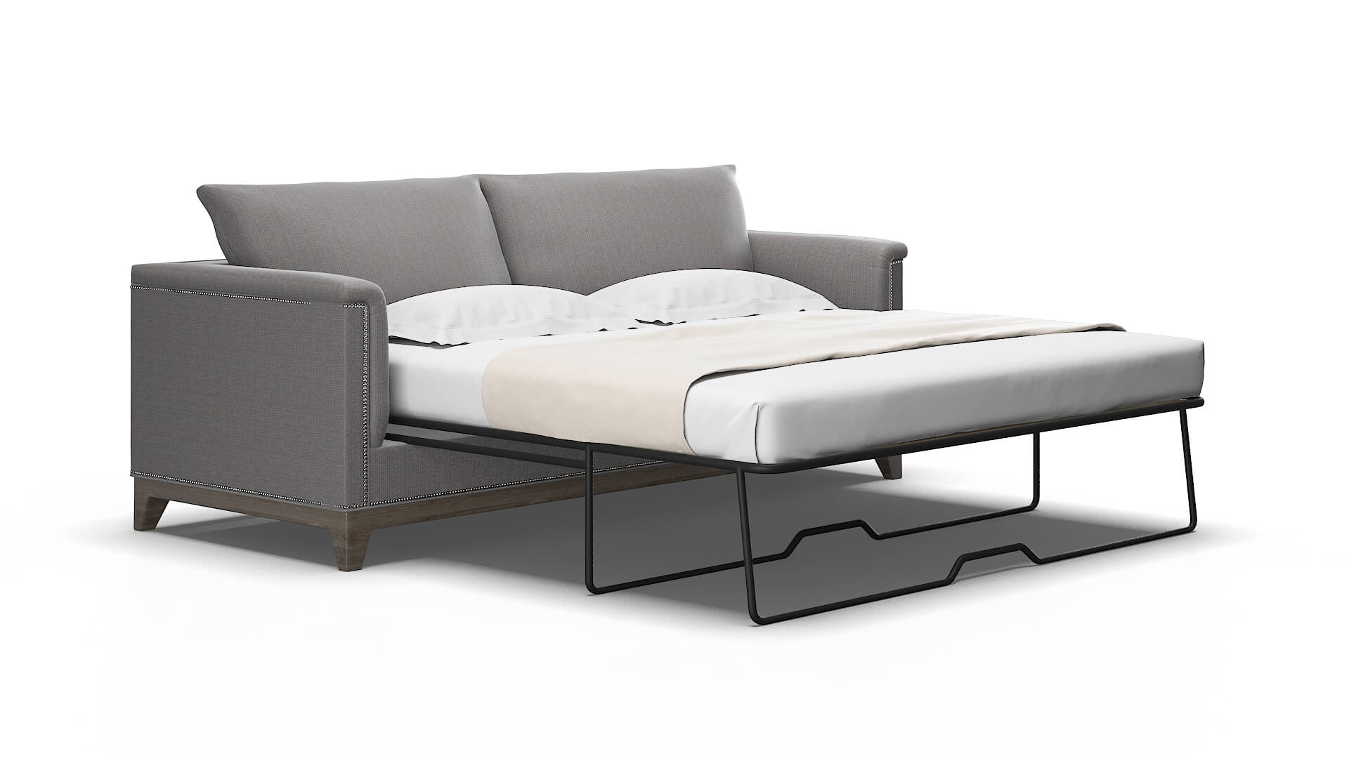 Sofia Parker graphite Sofa sleeper Espresso Legs  2