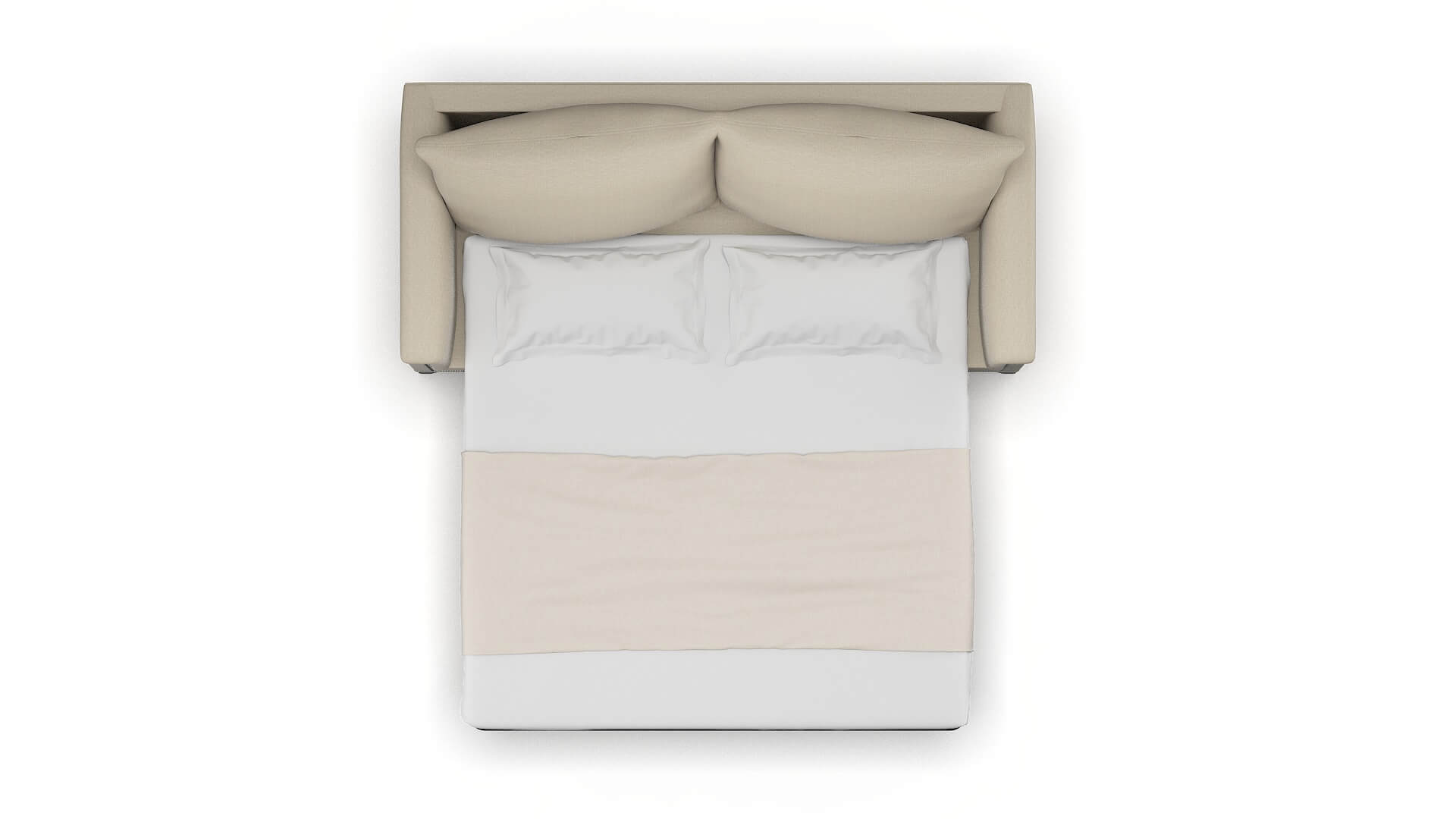 Sofia Parker Linen Sofa Sleeper Espresso legs 3