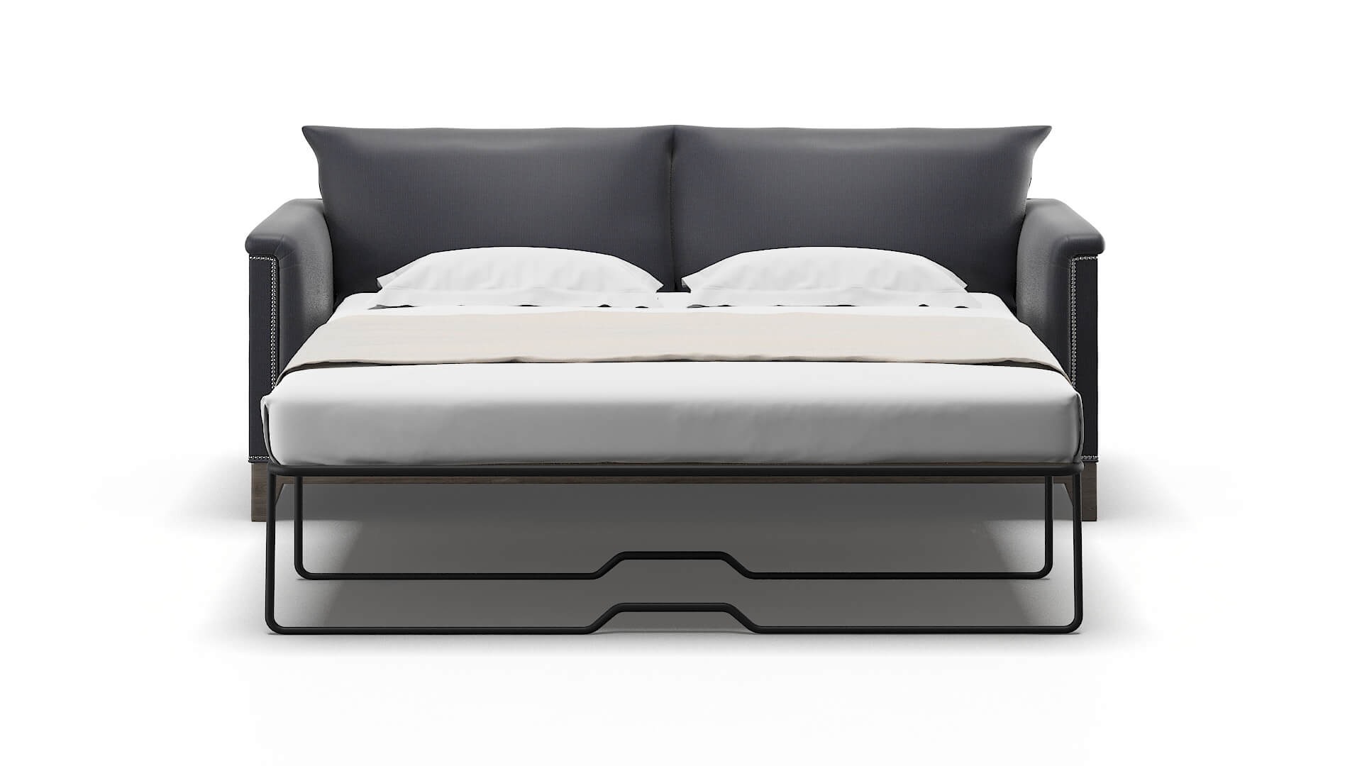Sofia Parker Midnight Sofa Sleeper Espresso legs 1