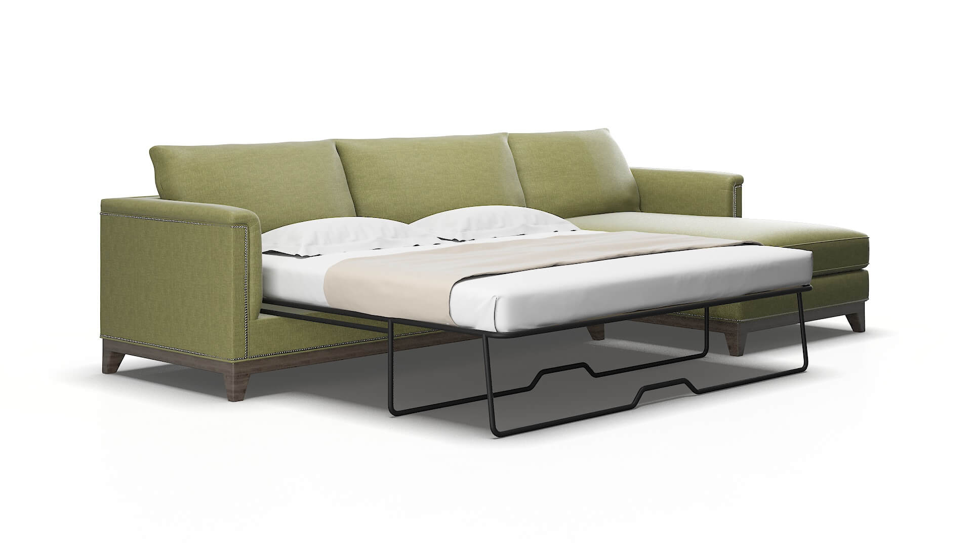 Sofia Portland basil Panel sleeper Espresso Legs  2