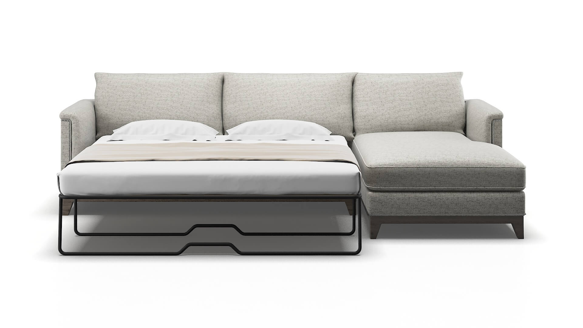 Sofia Prime Gravel Panel Sleeper Espresso legs 1