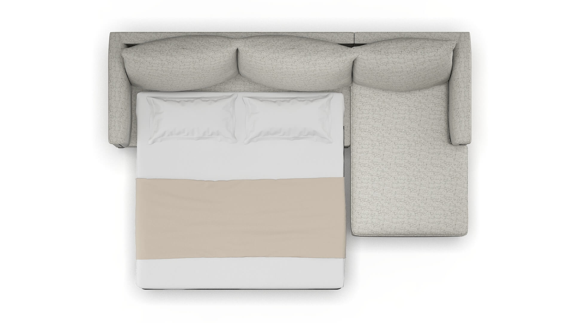 Sofia Prime Gravel Panel Sleeper Espresso legs 3