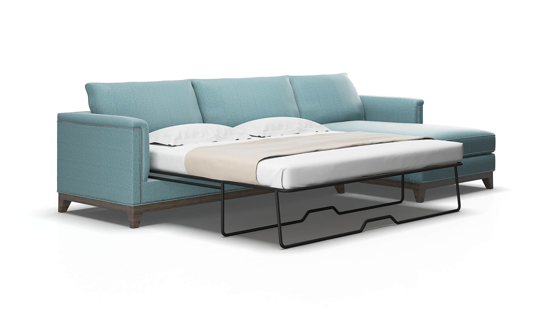 Sofia Prisma Hydrate Panel Sleeper Espresso legs 2