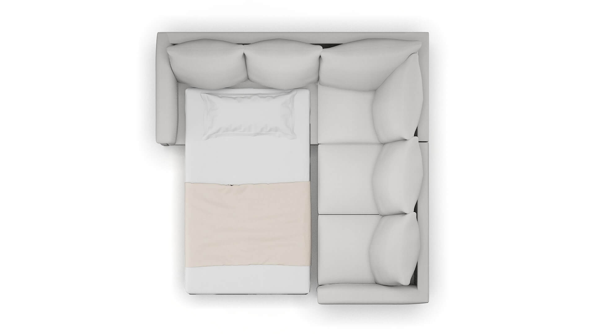 Sofia Prisma Steam Sectional Sleeper Espresso legs 3
