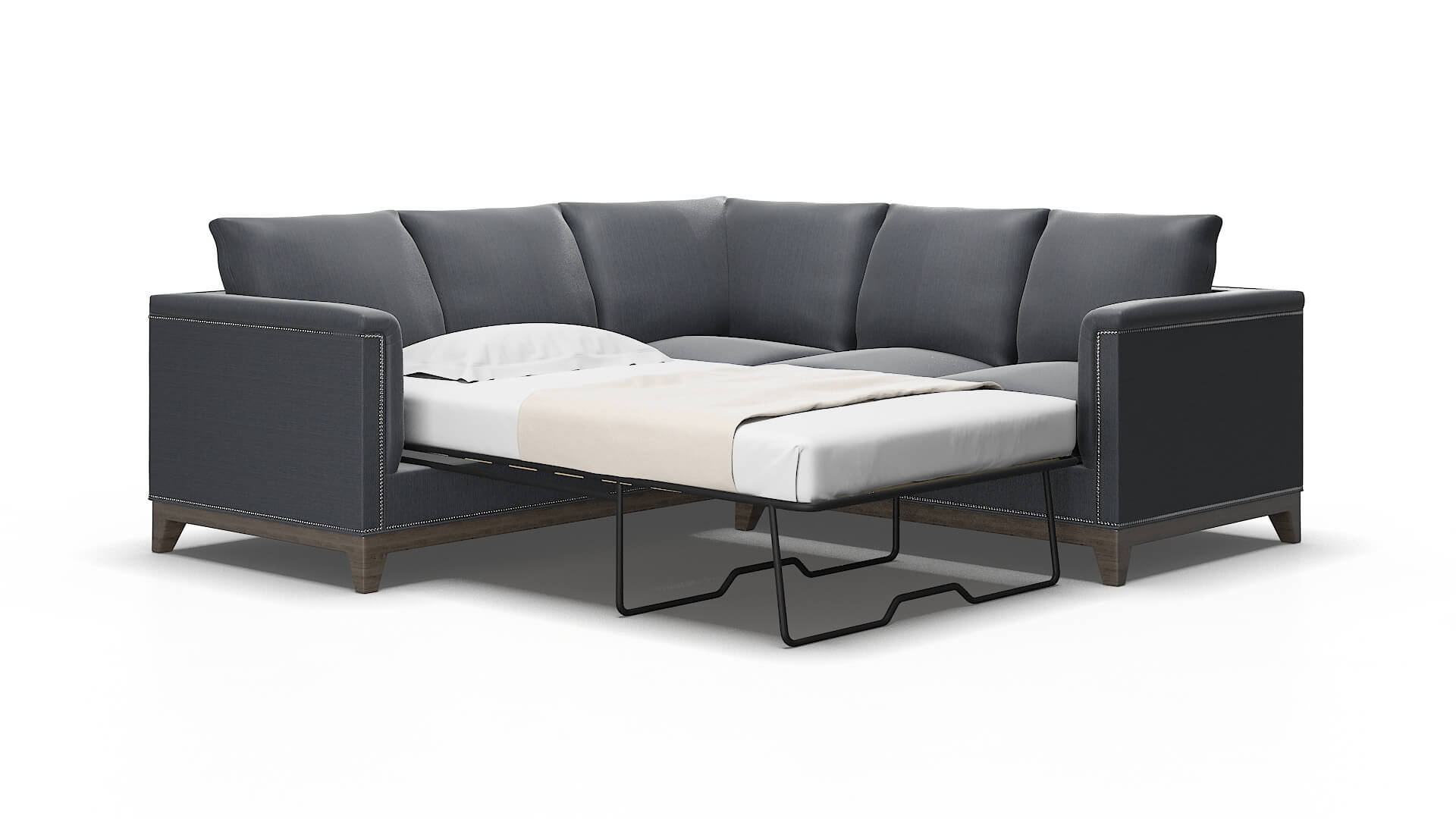 Sofia Rocket eclipse Sectional sleeper Espresso Legs  2