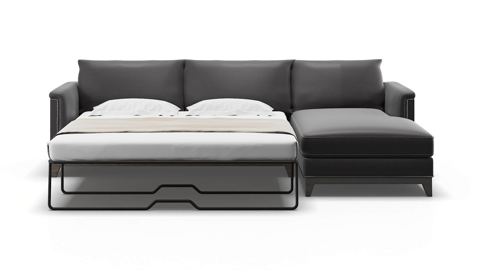 Sofia Royale Eclipse Panel Sleeper Espresso legs 1