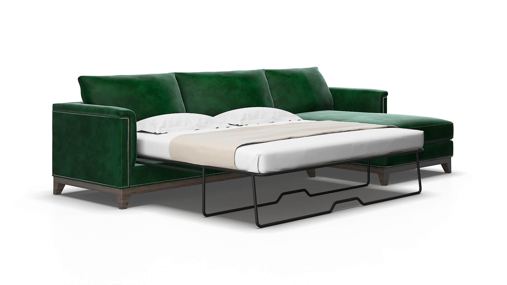 Sofia Royale evergreen Panel sleeper Espresso Legs  2