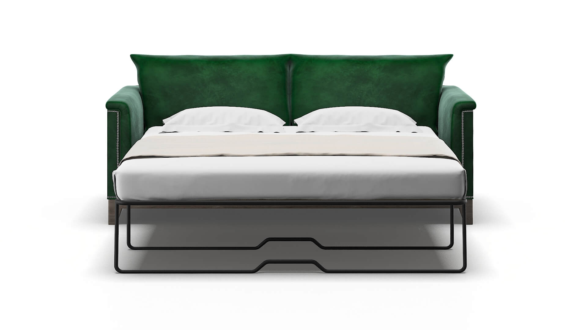 Sofia Royale Evergreen Sofa Sleeper Espresso legs 1